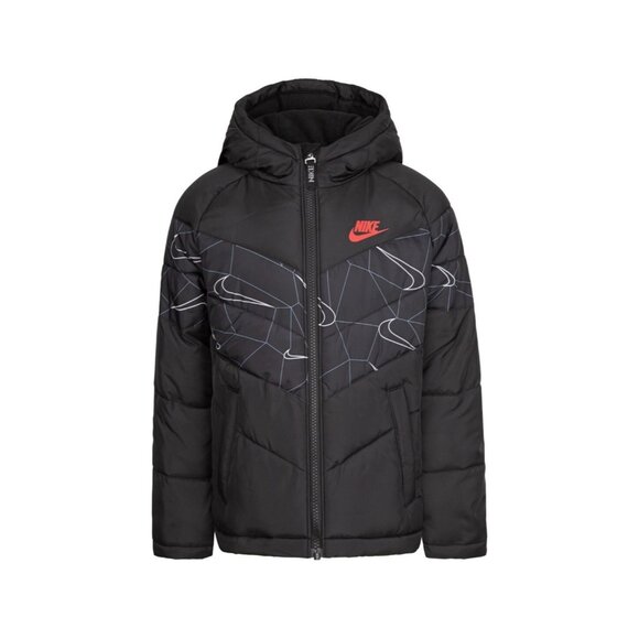 Nike Toddler Boys Sportswear Swoosh Fill Printed Jacket Black Size 3T MSRP $85